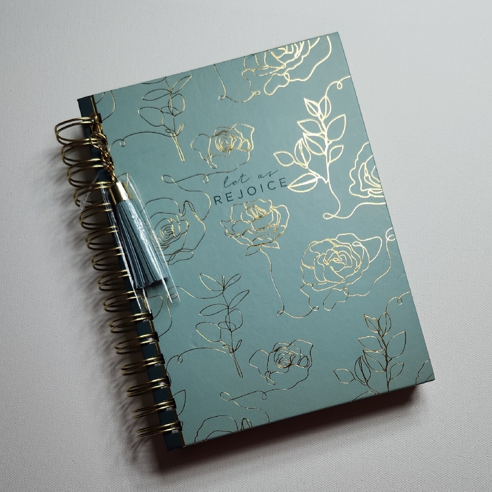 James Burke Collection “Let Us Rejoice” Journal | Spiral Notebook with Tassel |